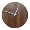 Horloge murale silencieuse en bois avec veilleuses cuisine sans tic-tac décoration intérieure et