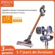 Aspirateur électrique sans fil avec éclairage LED nettoyeur de poussière domestique balayeuse sans