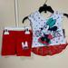 Disney Matching Sets | Baby Girls Disney’s Minnie Mousse Summer Outfit | Color: Red | Size: 12mb