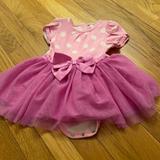 Disney Costumes | 2/18- Minnie Mouse Costume | Color: Pink/White | Size: 18-24 Months