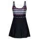 DANIFY Women's Plus Size Swimsuits Slimming Tummy Control Swimdress Retro Skirt Swimming Suit Modest Swim Dress - - 26