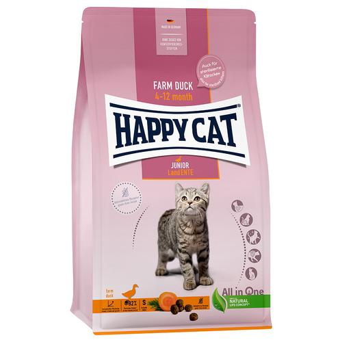 2x1,3kg Happy Cat Young Junior Land-Ente Katzenfutter trocken
