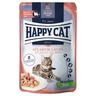 12x85g Atlantik-Lachs Happy Cat Pouch Meat in Sauce Nassfutter Katze
