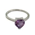 Lovely Lilac,'Genuine 1.5 Carat Amethyst Solitaire Ring from India'