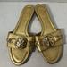 Tory Burch Shoes | Cute Tory Burch Sandals Sz.6 1/2 | Color: Gold | Size: 6.5