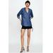 Zara Tops | Denim Zara Xl Button-Up Shirt | Nwt | Color: Blue | Size: Xl