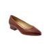 Wide Width Women's Jewel Pumps by Trotters in Brown Toffee (Size 12 W)