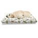 East Urban Home Ambesonne Leaf Pet Bed, Mediterranean Watercolor Branches & Leaves Of Olives w/ Nature Art Print | 24 H x 39 W x 5 D in | Wayfair