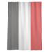 East Urban Home Tampa Bay Football Stripes Sheer Rod Pocket Single Curtain Panel Sateen in White | 53 H in | Wayfair