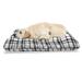 East Urban Home Ambesonne Plaid Pet Bed, Black & White Tartan Pattern Graphic Grid Art Design w/ Traditional Influences | Wayfair