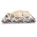 East Urban Home Ambesonne Shabby Flora Pet Bed, Summer Spring Season Buds Roses Lilacs Flowers Leaves Print | 24 H x 39 W x 5 D in | Wayfair