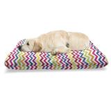 East Urban Home Ambesonne Chevron Pet Bed, Chevron Pattern Colorful Rainbow Inspired Fun Enjoyment Design | 24 H x 39 W x 5 D in | Wayfair