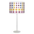 East Urban Home 25" Buffet Lamp Metal/Fabric in Blue/Orange/Pink | 25 H x 12 W x 12 D in | Wayfair 7E34CCCB0F5C4A509786E2766C8F7A75