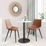 Corrigan Studio® Daniel Dining Chair Upholstered in Brown | 18.5 W x 20.1 D in | Wayfair 11BCFA4068B1462EA98165A162AB7334