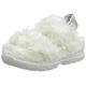 UGG Women's Fluff Sugar Sandal, White, 6 UK