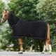 Masta Horse Fleece Combo Rug with Neck - Protective Super Soft Sheet for Horses - Equestrian Show Travel Blanket - Breathable Anti-Rub lining - Black, Size 7ft 3inch