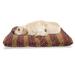 East Urban Home Ambesonne Tribal Pet Bed, Maya Inspired Horizontal Esoteric Latin Inspired Geometric Pattern Print, Size 24.0 H x 39.0 W x 5.0 D in