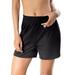 Plus Size Women's Boxer Swim Short by Swim 365 in Black (Size 16) Swimsuit Bottoms