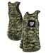 Women's New Era Green/Black Washington Nationals 2021 Armed Forces Day Brushed Camo Racer Back Tank Top