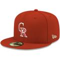 Men's New Era Red Colorado Rockies White Logo 59FIFTY Fitted Hat