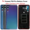 Nouveau verre arrière d'origine pour Huawei P20 Pro couvercle de batterie porte du boîtier arrière +