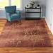 Brown/Red 42 x 0.5 in Area Rug - Lark Manor™ Arnim Floral Flame Red/Brown Area Rug Polyester | 42 W x 0.5 D in | Wayfair