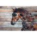 Three Posts™ Fire Horse by Irena Orlov - Print on Canvas Metal in Black/Brown/Gray | 40 H x 60 W x 1.5 D in | Wayfair MH-MWWORLOV-61-C-60