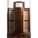 Darby Home Co Zakhar Jewelry Armoire w/ Mirror Manufactured Wood in Brown | 39.75 H x 17.25 W x 11.6 D in | Wayfair