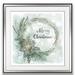 The Holiday Aisle® 'Merry Christmas Pine Wreath' Textual Art Paper in Green | 24 H x 24 W x 1.5 D in | Wayfair 088F8D58318B4A8E90594A04AF611A5C