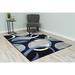 Black/Blue 0.5 in Area Rug - Ivy Bronx Mccampbell Abstract Area Rug in Gray/Blue/Black Polypropylene | 0.5 D in | Wayfair