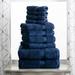 Alcott Hill® Huson 10 Piece Egyptian-Quality Cotton 800 GSM Plush Heavy Highly Absorbent Luxury Bath Towel Set Terry Cloth in Blue | 30 W in | Wayfair