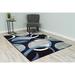 Black/Blue 93 x 0.5 in Area Rug - Ivy Bronx Mccampbell Abstract Area Rug in Gray/Blue/Black Polypropylene | 93 W x 0.5 D in | Wayfair