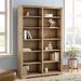 Foundry Select Rafeef 84" H x 45" W Solid Wood Standard Bookcase Wood in Yellow | 84 H x 45 W x 13.75 D in | Wayfair