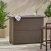 Latitude Run® Mcdaniel Home Bar Wicker/Rattan in Brown/Gray | 39 H x 51.5 W x 25.15 D in | Outdoor Furniture | Wayfair LATT6221 38350907