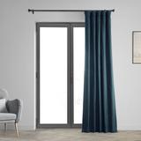 Eider & Ivory™ Bryce Solid Cotton Curtains for Bedroom - Blackout Curtains for Living Room for Large Window Single Panel in Green/Blue | Wayfair