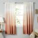 Mercer41 Cianah 100% Cotton Ombre Semi-Sheer Rod Pocket Single Curtain Panel 100% Cotton in Orange | 52" W x 63" L | Wayfair