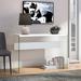 Wade Logan® Allegonda 44" Console Table w/ Glass Frame Wood/Glass in White | 30 H x 44 W x 15.75 D in | Wayfair 130FD1CEDEFD470285B99F43FF852C95