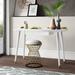 Latitude Run® Writing Desk Wood in White/Black/Brown | 32.5 H x 45 W x 20 D in | Wayfair 631E43AF10D4490FBE1C9E52D45E1656