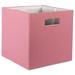 Ebern Designs Solid Fabric Bin Fabric in Pink | 11 H x 11 W x 11 D in | Wayfair FB9EADF6D9A8429794D5FD33ABF72760