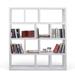 AllModern Stetson Geometric Bookcase Wood in White/Brown | 63" H x 59" W x 13" D | Wayfair 5252CB4BA4174B3495695D02149AF0CF