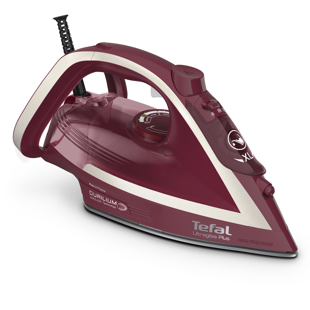 Tefal Ultimate Pure FV6820E0 Bügeleisen Dampfbügeleisen 2800 W Rot, Silber Image