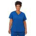 Plus Size Women's Jockey Scrubs Women's True Fit Crossover V-Neck Top by Jockey Encompass Scrubs in Royal (Size 2X(20W-22W))