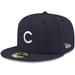 Men's New Era Navy Chicago Cubs White Logo 59FIFTY Fitted Hat