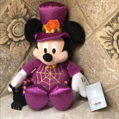 Disney Toys | Collectable Halloween Mickey Mouse Nwt Plu | Color: Purple | Size: Osbb