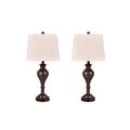 "Cory Martin Pair Of 27"" Metal Table Lamp In Oil Rubbed Bronze W/ Usb - Fangio Lighting W-1630-USB-2pk"