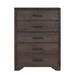 Samuel Lawrence Furniture 5 Drawer Kids Chest in Espresso Brown - Home Meridian S462-440