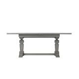 Theodore Alexander Tavel Extendable Solid Wood Trestle Dining Table Wood in Gray | 30 H in | Wayfair TA54002.C149