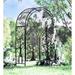 Plow & Hearth Metal Tree Of Life Arched Garden Arbor w/ Gate Metal | 83.86 H x 53.15 W x 22.84 D in | Wayfair 56621