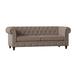 Poshbin Rolled Arm Chesterfield Sofa Metal in Brown | 32 H x 72 W x 39 D in | Wayfair 1022-KEYOAT-WAL-72 inches
