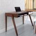 AllModern Ankara Writing Desk Wood in Brown/Gray | 30.3 H x 44.1 W x 25 D in | Wayfair BRSD4134 26702146